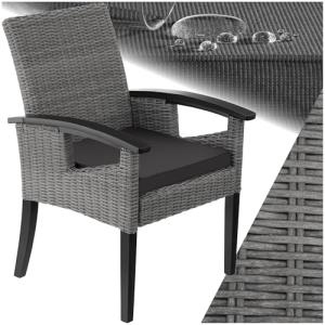 TecTake® Silla de Ratán con Patas y Reposabrazos en Madera,…