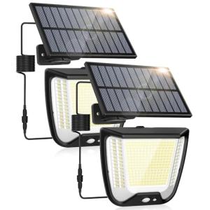 Solar Exterior Jardin Foco Luz - 288 LED Focos Iluminacion…