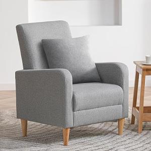 COLAMY Sillón de salón Sofá individual para dormitorio, sil…