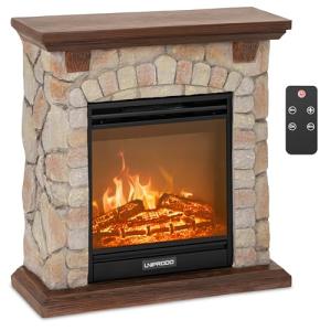 Uniprodo Chimenea Eléctrica con Calefacción de 1,8 kW y 2 N…