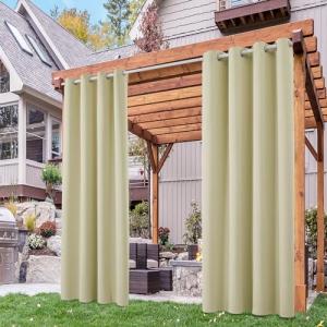 Deconovo Cortina de Exterior para Terraza Impermeable Corti…