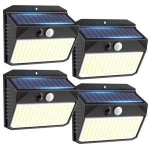 SIGRILL Luz Solar Exterior, 150LED Luces Solares Con Sensor…