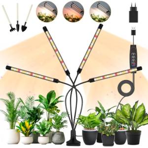 4 cabeza Lámpara de Planta, Lámpara de planta en crecimient…