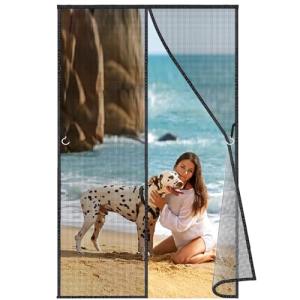 Mosquitera para Puerta 175x290 cm, Mosquiteras Correderas E…