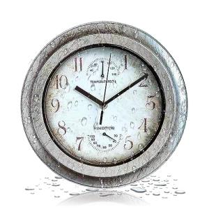 QUWOTXE Reloj de pared vintage para jardín de 12 pulgadas,…