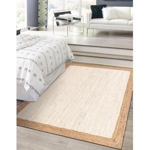 Trademoon Alfombra india trenzada interior de yute natural,…