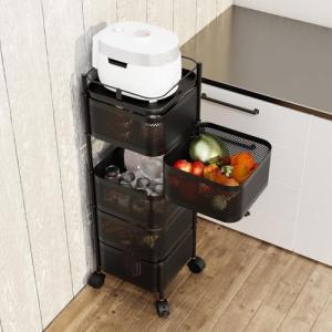 Cesta giratoria de 5 niveles para frutas y verduras, estant…