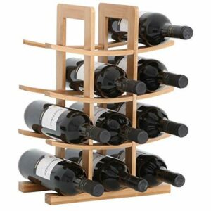 Gräfenstayn® 30551 Botelleros PORTO - apilable de madera de…