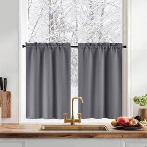 PONY DANCE Cortinas Opacas de Puerta Francesas, Cortinas Te…