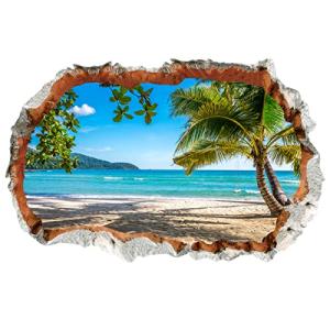 WandSticker4U®- pegatinas de pared 3D VISTA AL MAR (90 x 60…