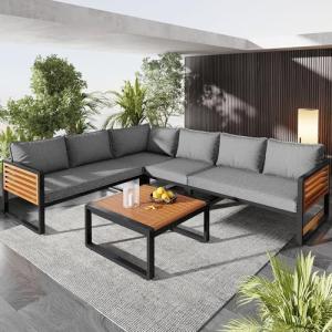 HYSZ Juego de salón de jardín, juego de sofá de jardín para…