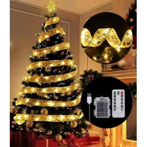 Xaosin Cinta Luminosa de Navidad 10M 100 LED Luces de Hadas…