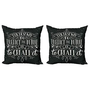 ABAKUHAUS Clásico Set de 2 Fundas para Cojín, Grunge Mano L…