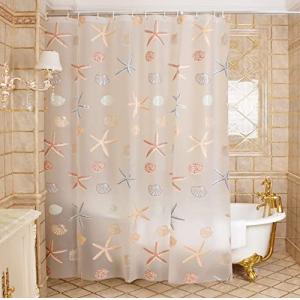 Elegante cortina de baño Cozyswan de PEVA de 182 x 182 cm (…