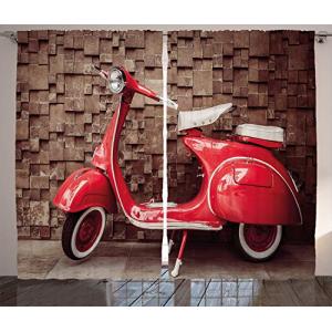 ABAKUHAUS Clásico Cortinas, Retro Nostálgico Vespa, Sala de…