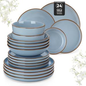 vancasso LOIRE Vajillas Completas 24 Piezas para 6 Personas…