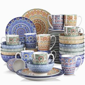 vancasso serie Mandala Vajillas Completas de 48 piezas de P…