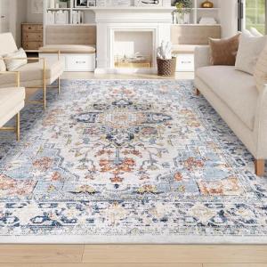 Homcomodar Alfombra Salon Pelo Corto 160x230cm Alfombra Dor…