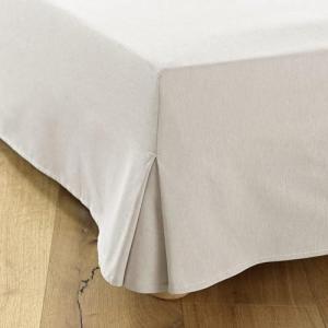 Cubre Canape 160x200 Beige - 4 Faldas de 30 cm para Cama de…