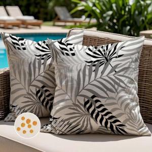 Jayusaror Fundas de Cojín para Exterior Impermeables Decora…