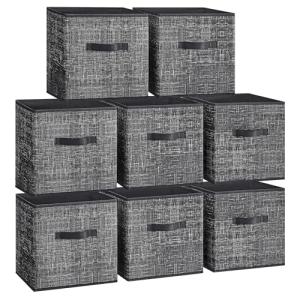 SONGMICS Cajas de Almacenaje, Juego de 8 Cajas de Almacenaj…