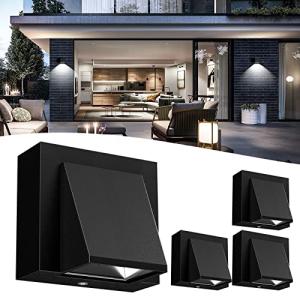 4 Piezas Aplique Pared Interior Blanco Frío 6000K 6W 500LM…
