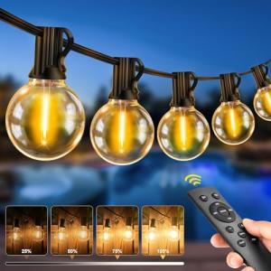 Cadena de Luces LED Exterior, 20M - 65FT Guirnalda Luces Ex…
