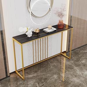 FATIVO Consola Mesa Marmol Recibidor Entrada: Mueble Auxili…