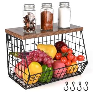 Gaethra Fruteros de Cocina Modernos, Cesta de Frutas y Verd…