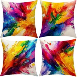 Abstracto Cojines Exterior Impermeable Terciopelo Grande Fu…