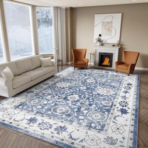 IKALIFE Alfombra Lavable Salon Vintage - Alfombra Pelo Cort…