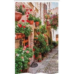ABAKUHAUS Italiano Cortina para baño, Pequeña Ciudad Mediev…