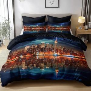 Funda Nordica Cama 135/150 Escena Nocturna Funda Edredon Mi…