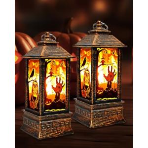 Lamptobe Decoracion Halloween, Farolillos Halloween con luz…