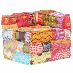 vidaXL Puf Modular de Esquina Sofá Individual Convertible S…
