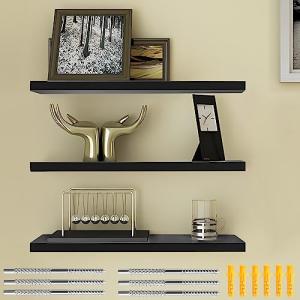 ThatsRad 3 Pzs Estanteria Flotante Pared 40 * 15 * 1,5cm Ba…