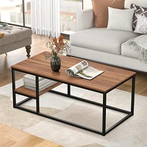 VOWNER Mesa de Centro de salón, Mesa de Centro con Estructu…