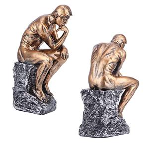 HERCHR Estatua del Pensador, el Silencio es Estatua Dorada…