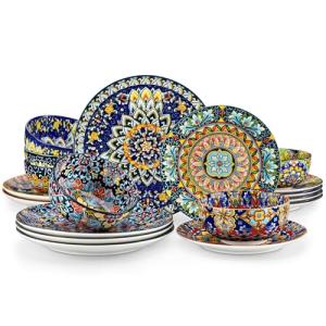 vancasso Juego de Vajilla Boho para 6 Personas, Vajillas Co…