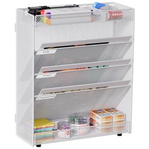 EasyPAG Organizador de 5 niveles de malla A4 para colgar en…