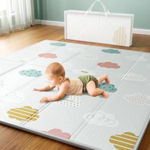 Lertantri Alfombra de juegos plegable para bebé, 150 x 180…