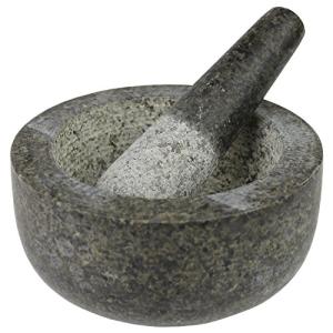 JADE TEMPLE Mortero de Piedra con Maja, Granito Macizo con…