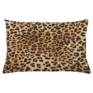 ABAKUHAUS Estampado de Leopardo Funda para Almohada, Piel d…