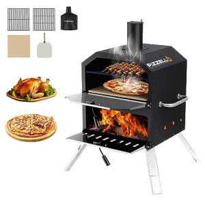 PIZZELLO Horno de Pizza Al Aire Libre de 16 Pulgadas, 2 Cap…
