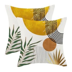 Fundas de almohada bohemias de 16 x 16 pulgadas, 2 unidades…