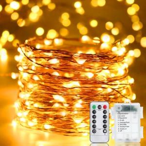 Guirnalda Luces LED con Batería, 20M 200 LEDs Iluminación L…