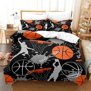 HNHDDZ Juego de Funda nórdica Cama 90 Baloncesto Dibujos An…