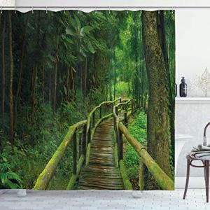 ABAKUHAUS Selva Cortina de Baño, Selva en Tailandia, Materi…
