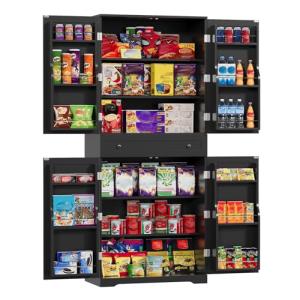 VOWNER Mueble Auxiliar de Cocina, Armario Aparador, Alacena…