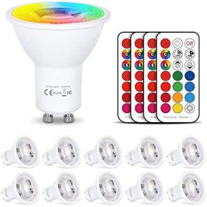 HYDONG Bombilla LED Colores GU10 6W RGB LED Foco Multicolor…